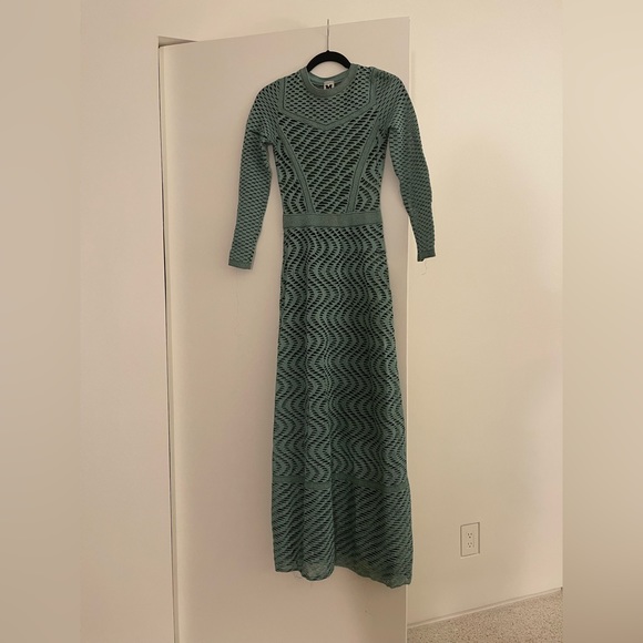 Missoni metallic green and black knit gown - Picture 1 of 3